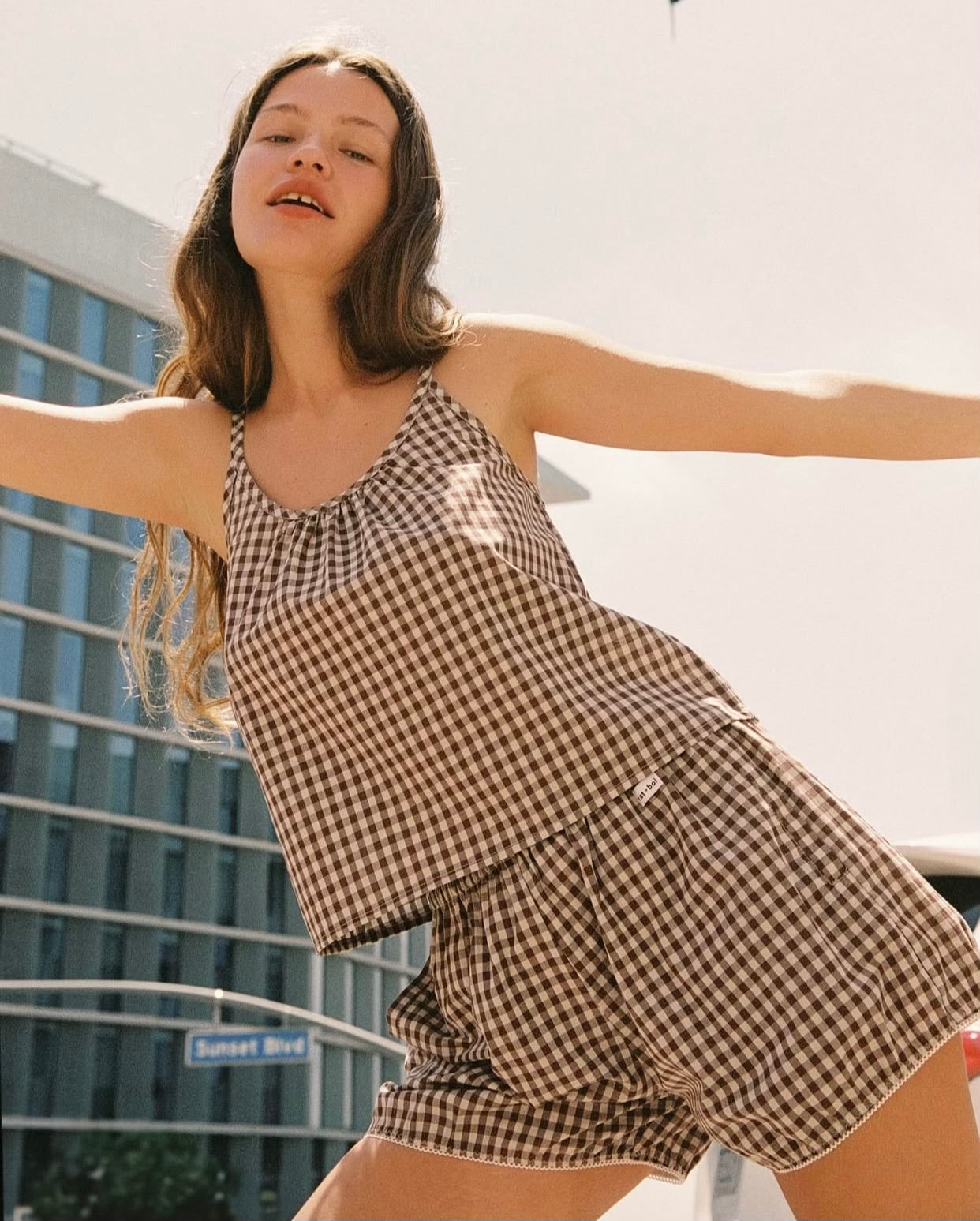 Rat Boi Easy Bloomer Short in Teddy Gingham