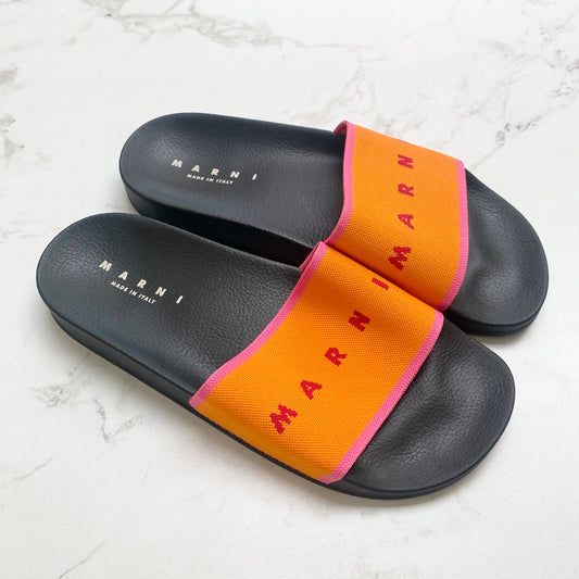 Marni Woven Logo Slides (Sz 40)