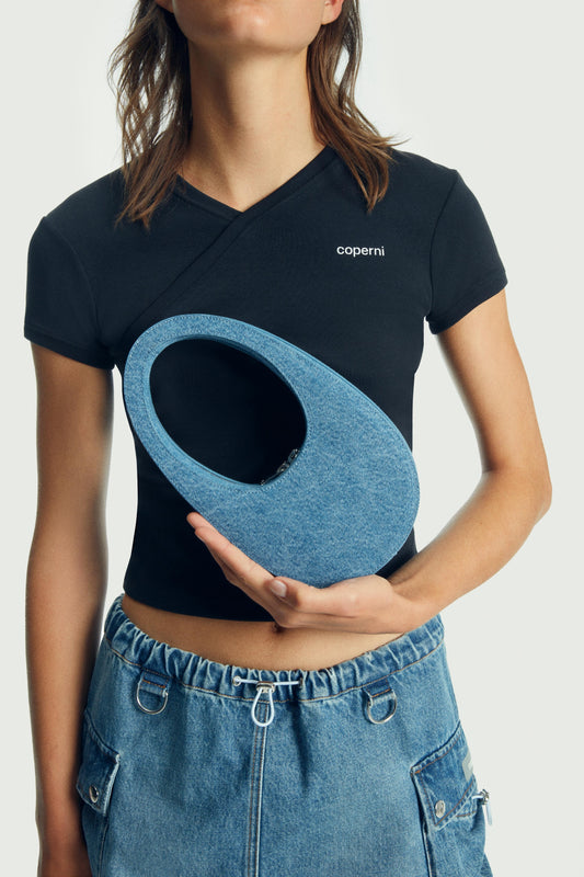 Coperni Denim Mini Swipe Bag
