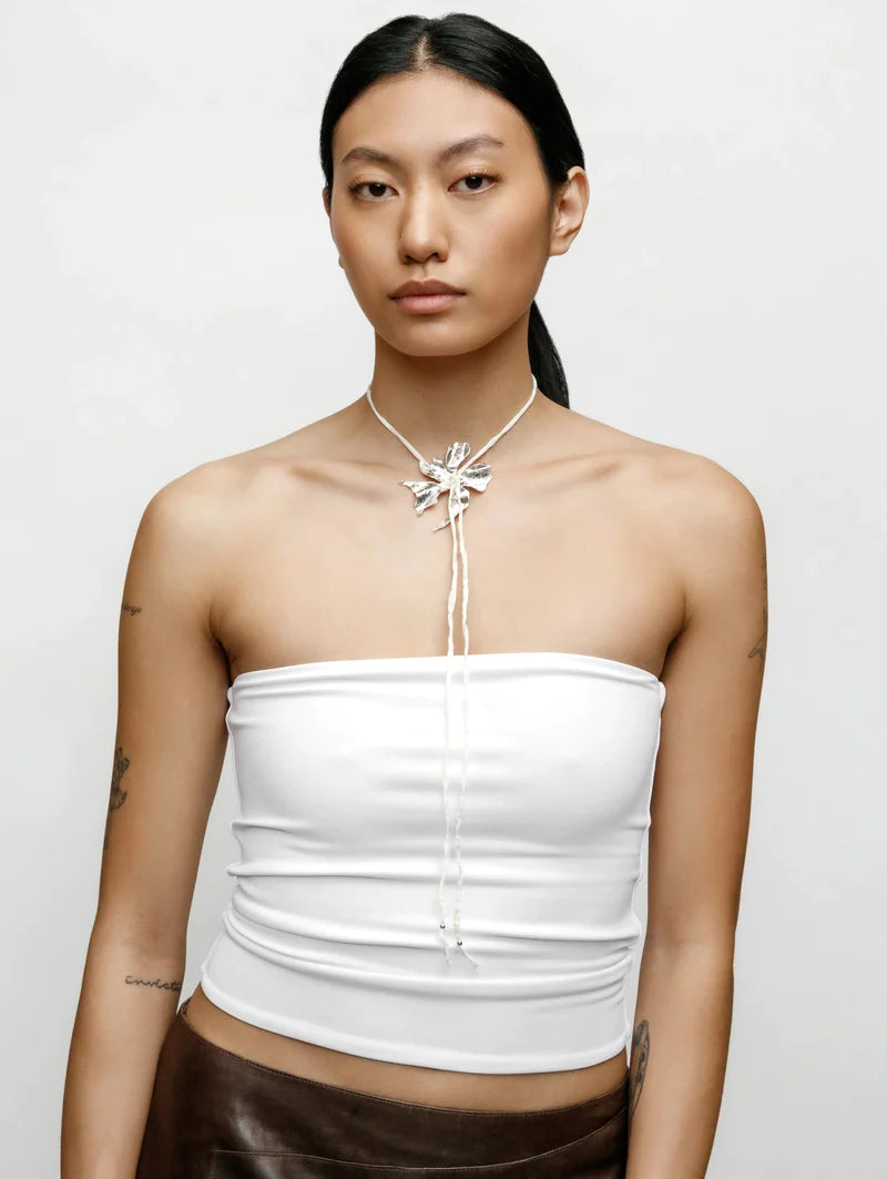 Wolf Circus Flower Cord Necklace