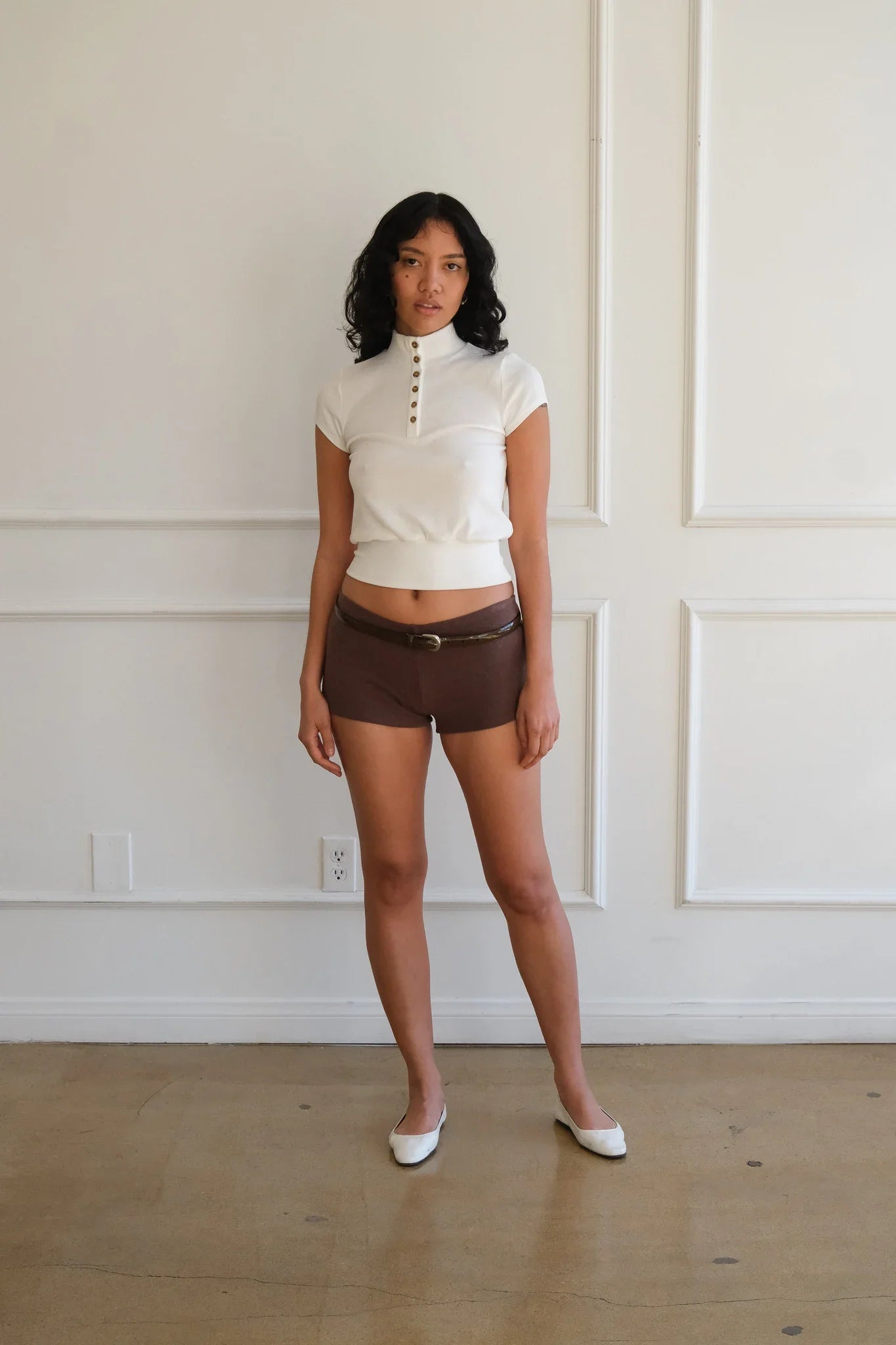 Geel Jasper Tee in White