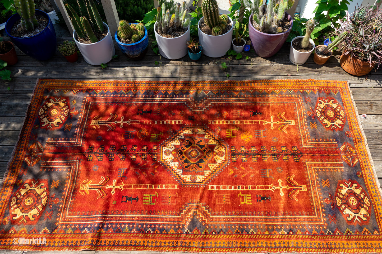 Vintage Rectangular Persian Rug