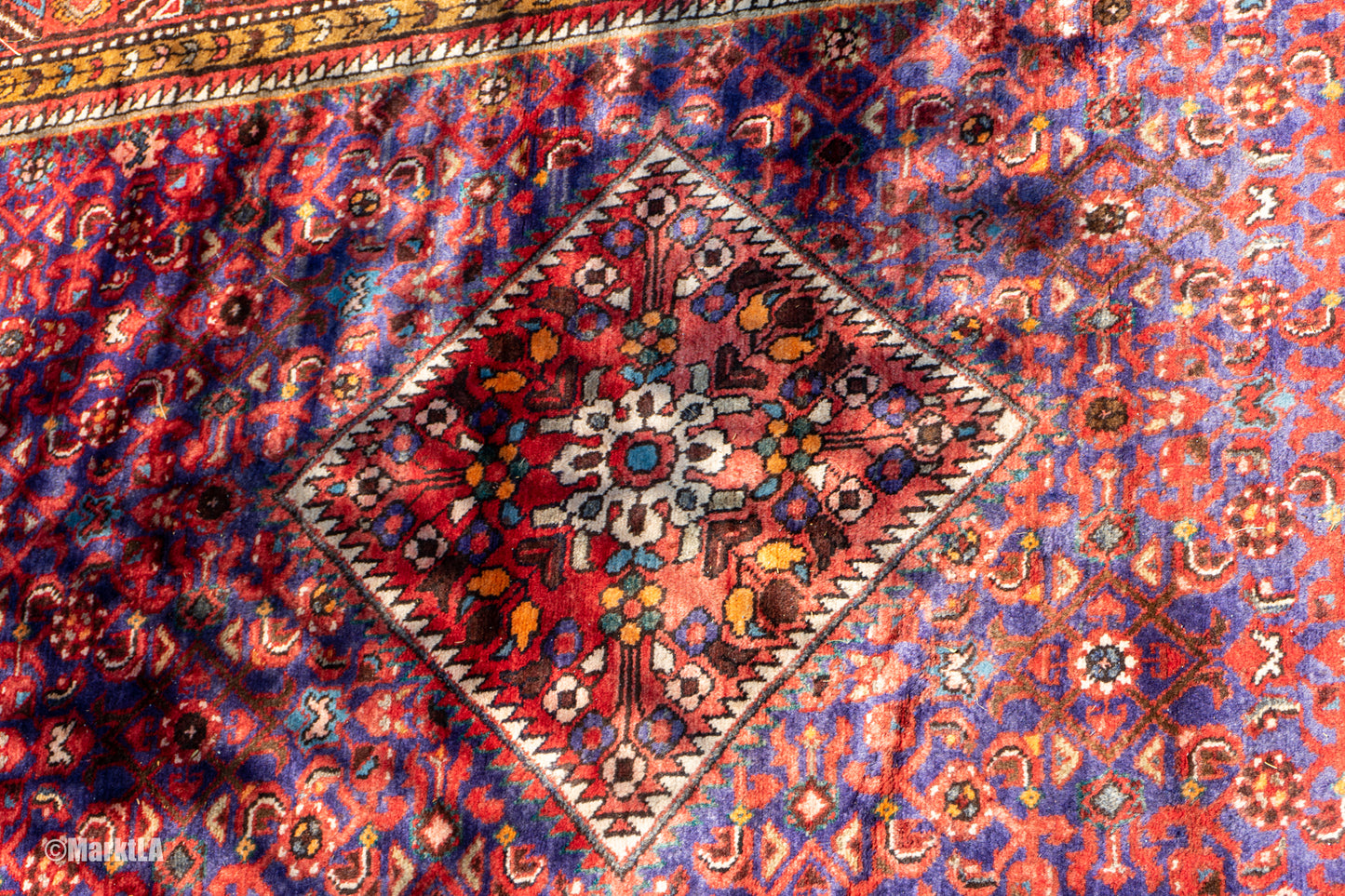 Large Vibrant Vintage Persian Rug