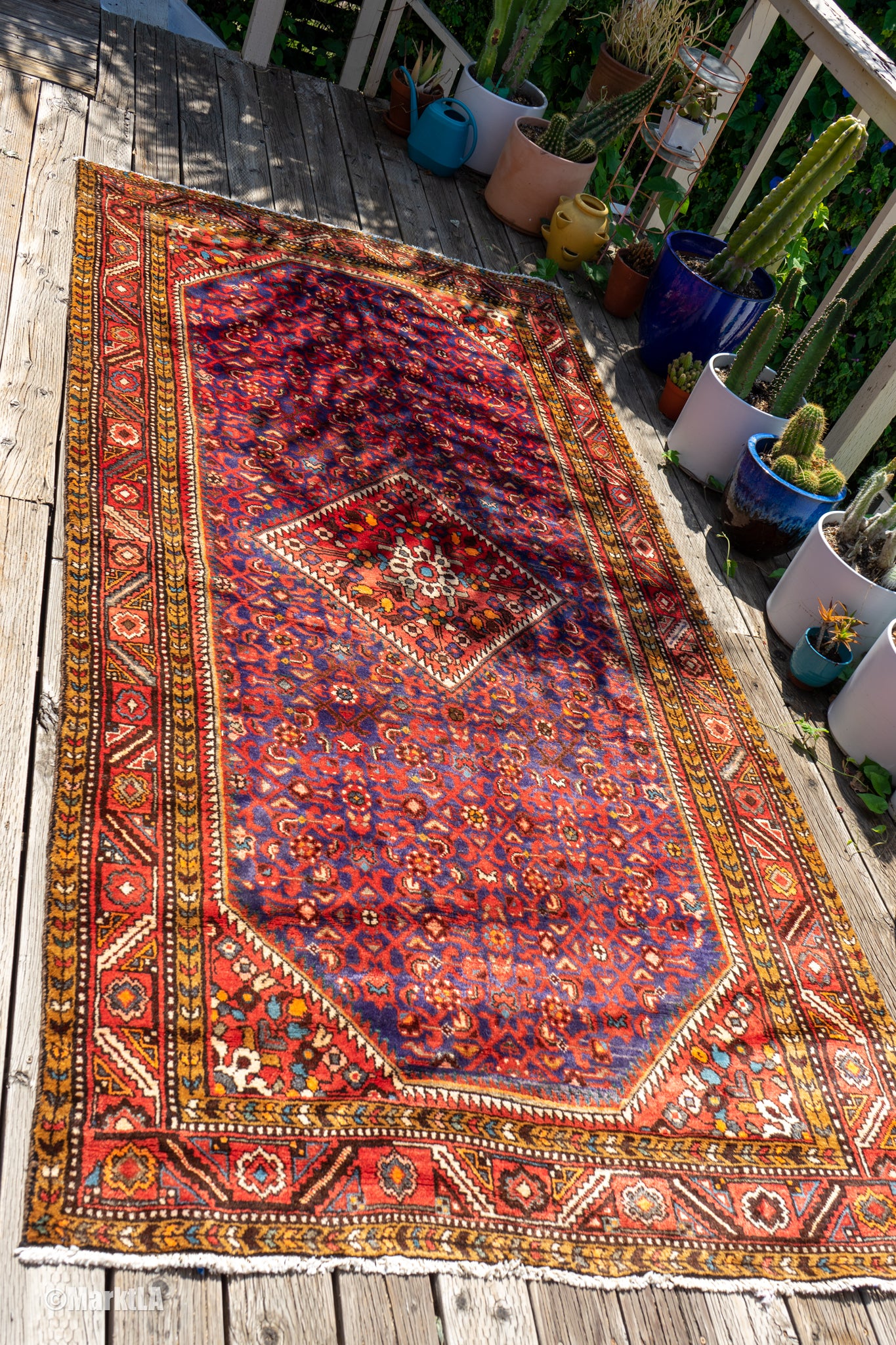 Large Vibrant Vintage Persian Rug