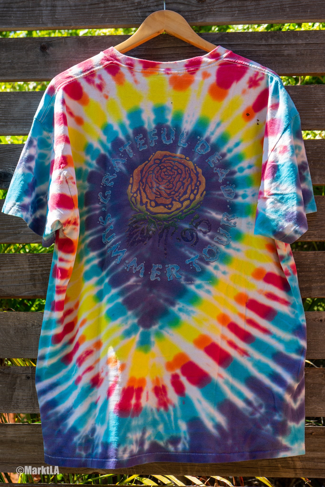 Vintage Grateful Dead Summer 96 Tour Tee Tye Dye