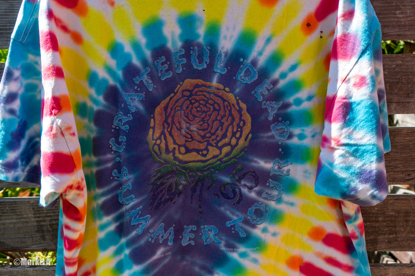 Vintage Grateful Dead Summer 96 Tour Tee Tye Dye
