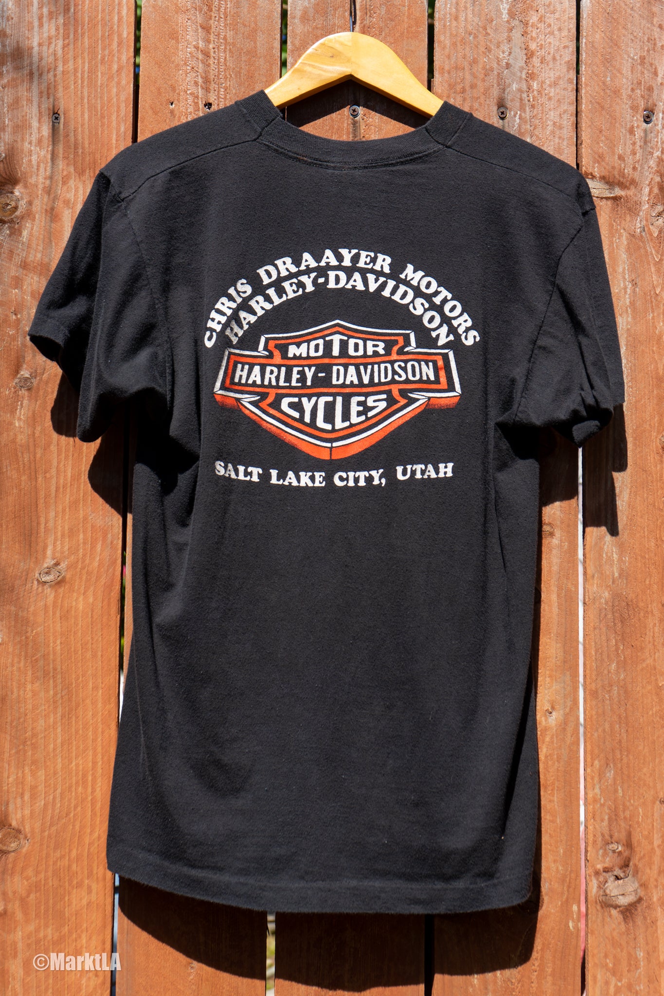 Vintage 80s 3D Emblem Harley Davidson Single Stitch T-shirt