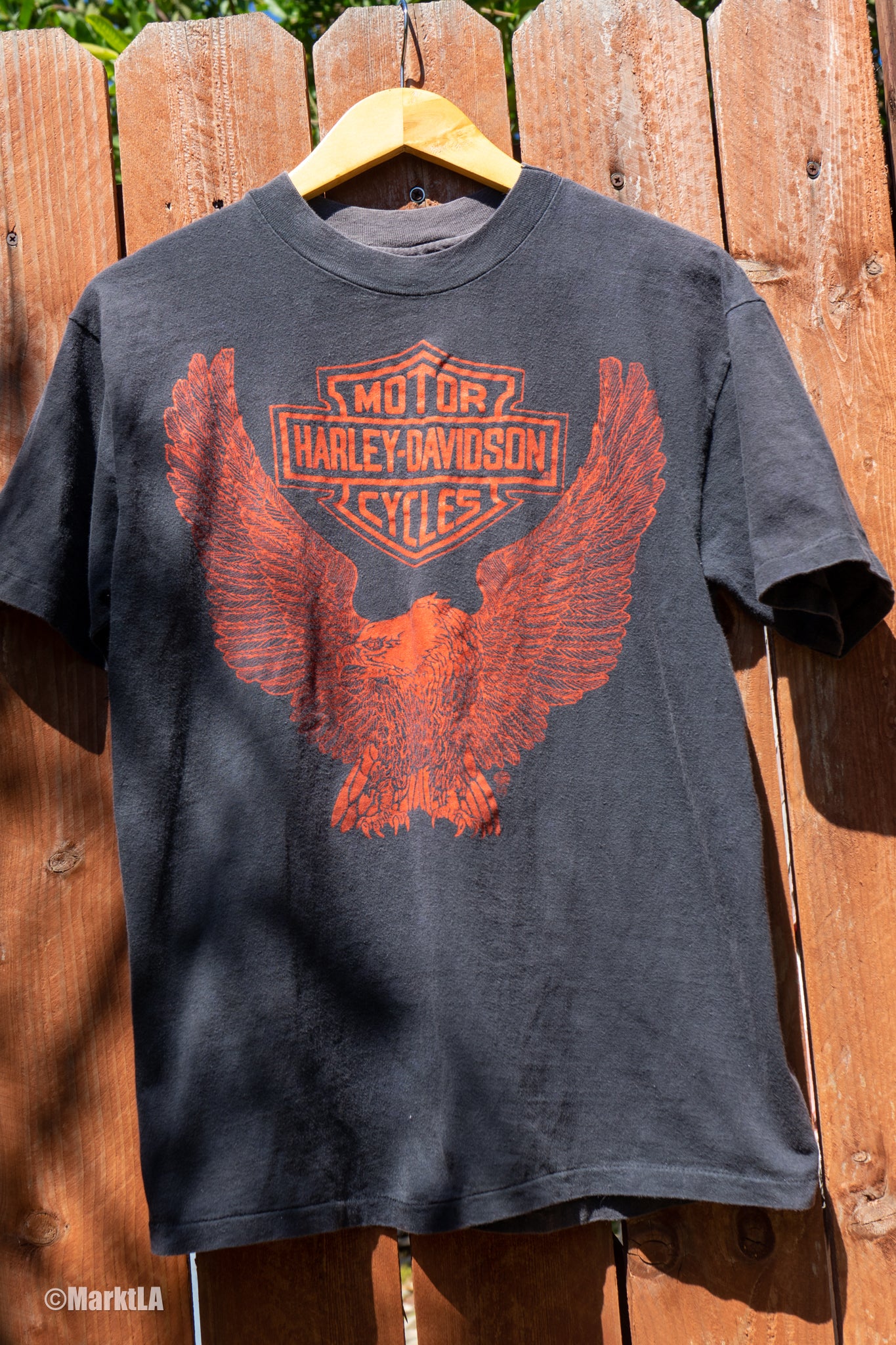 Vintage Harley Tee Orange Eagle