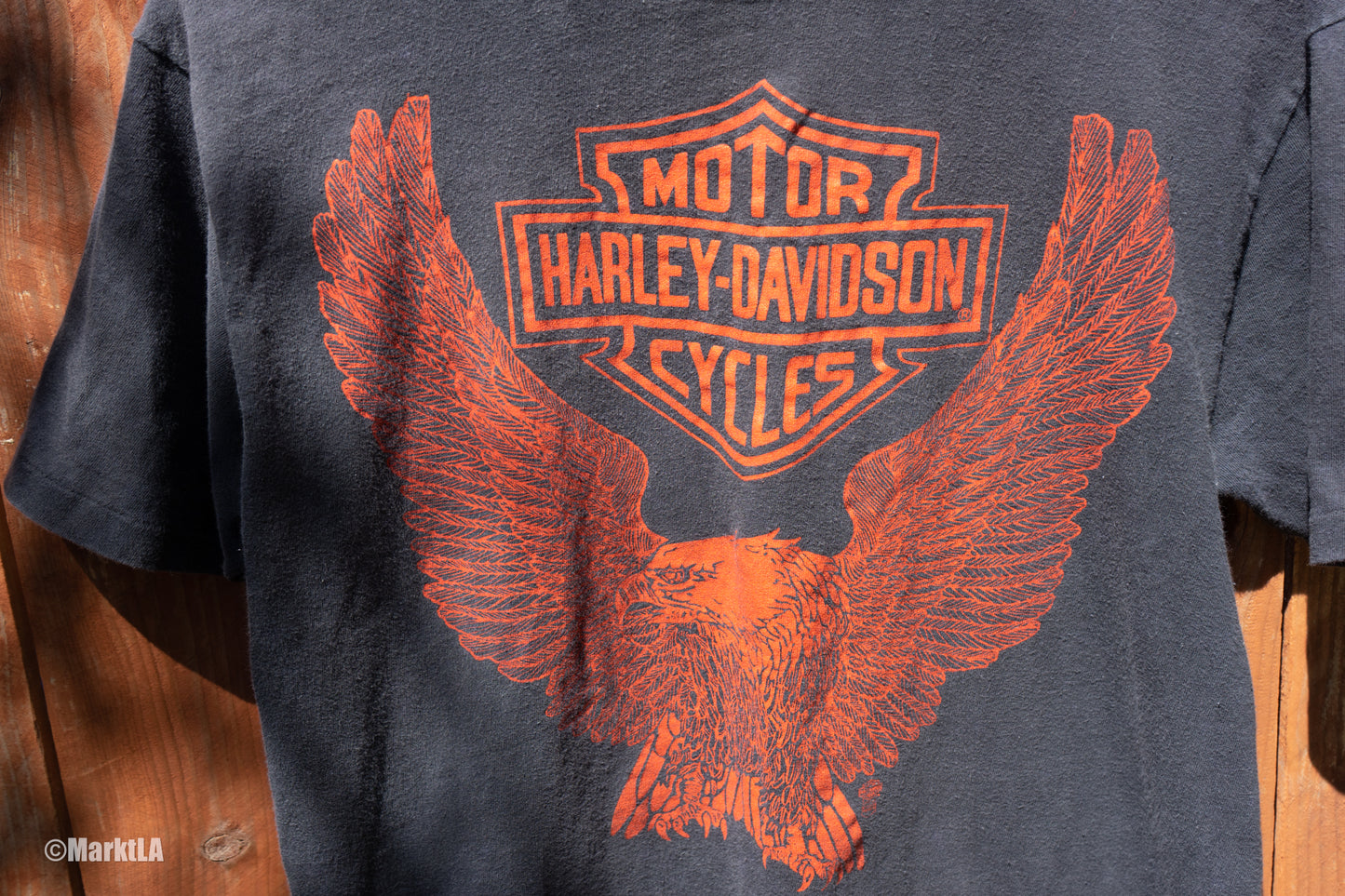 Vintage Harley Tee Orange Eagle