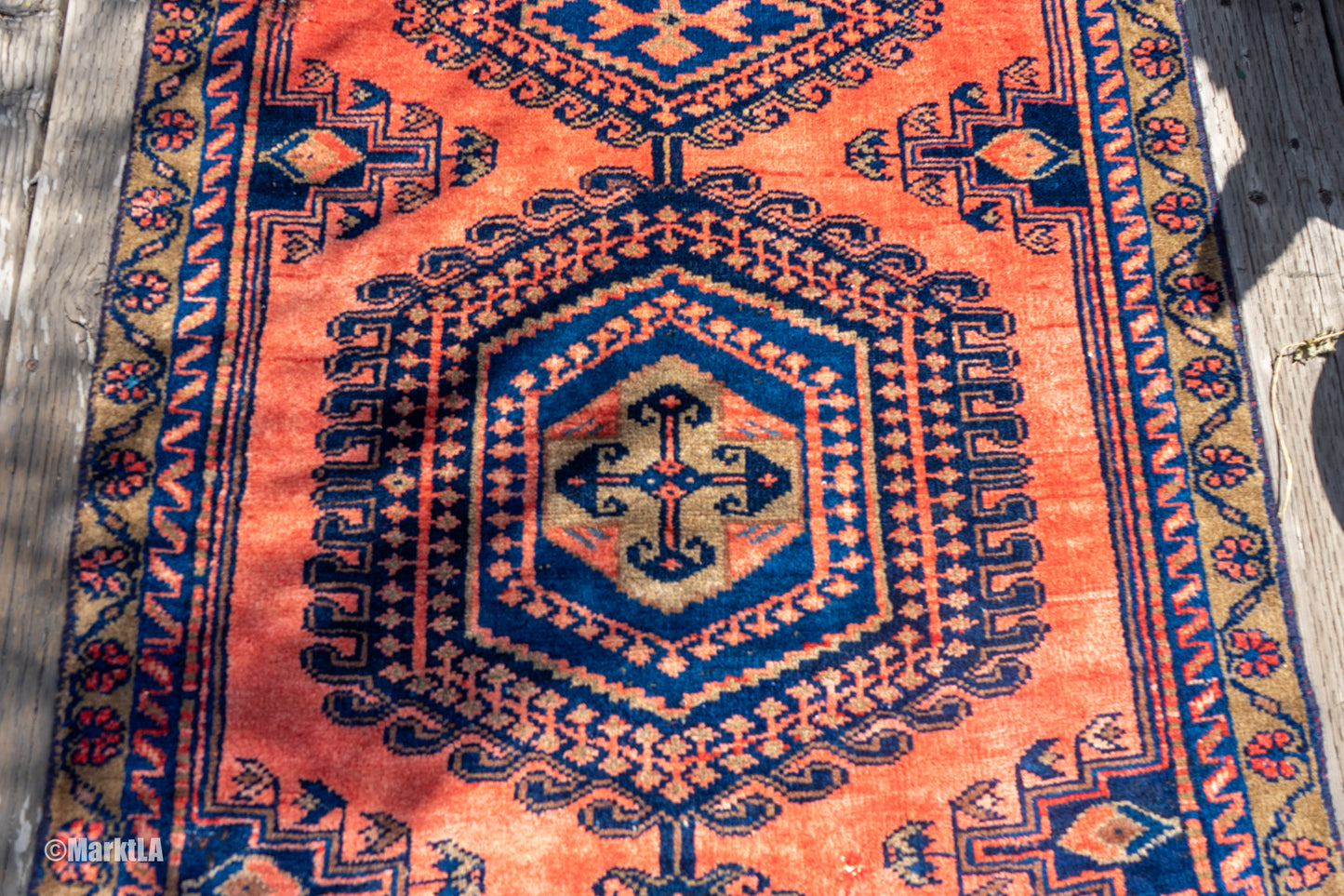 Vintage Persian Rectangular Rug