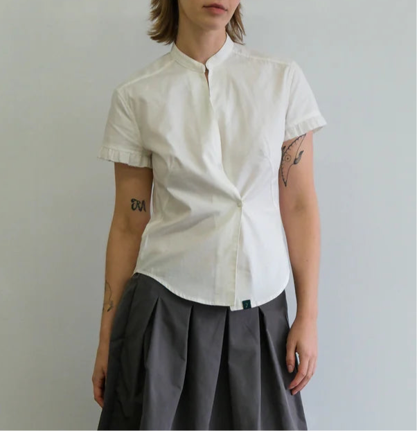 Geel Lewis Blouse in White