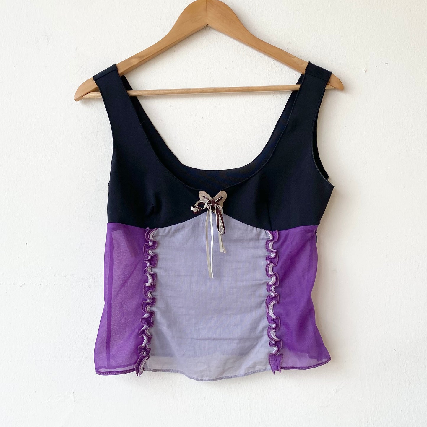 Vintage Italian Patchwork Top (Sz 44/L)