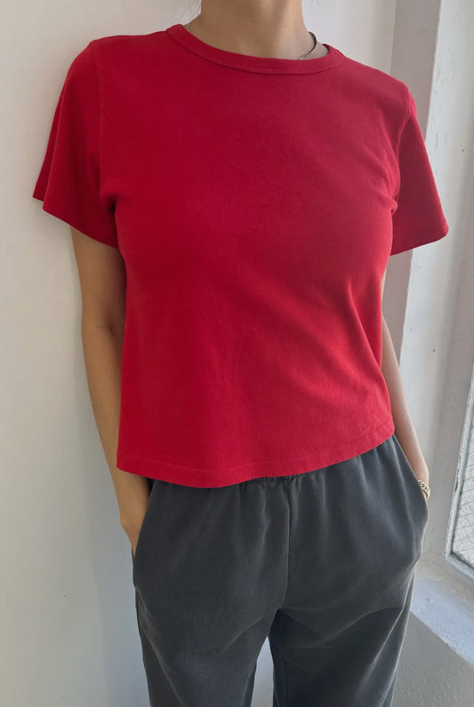 Le Bon Shoppe The Little Boy Tee in Chili