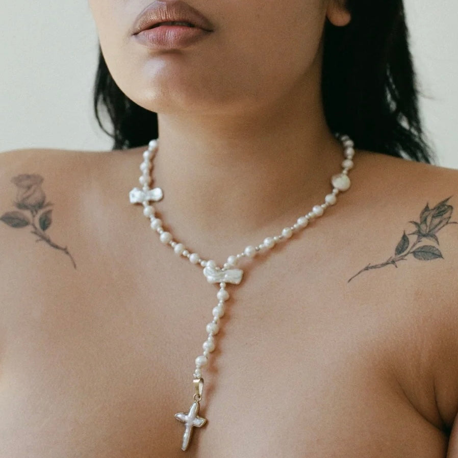 Mudd Pearl The Rosary Necklace