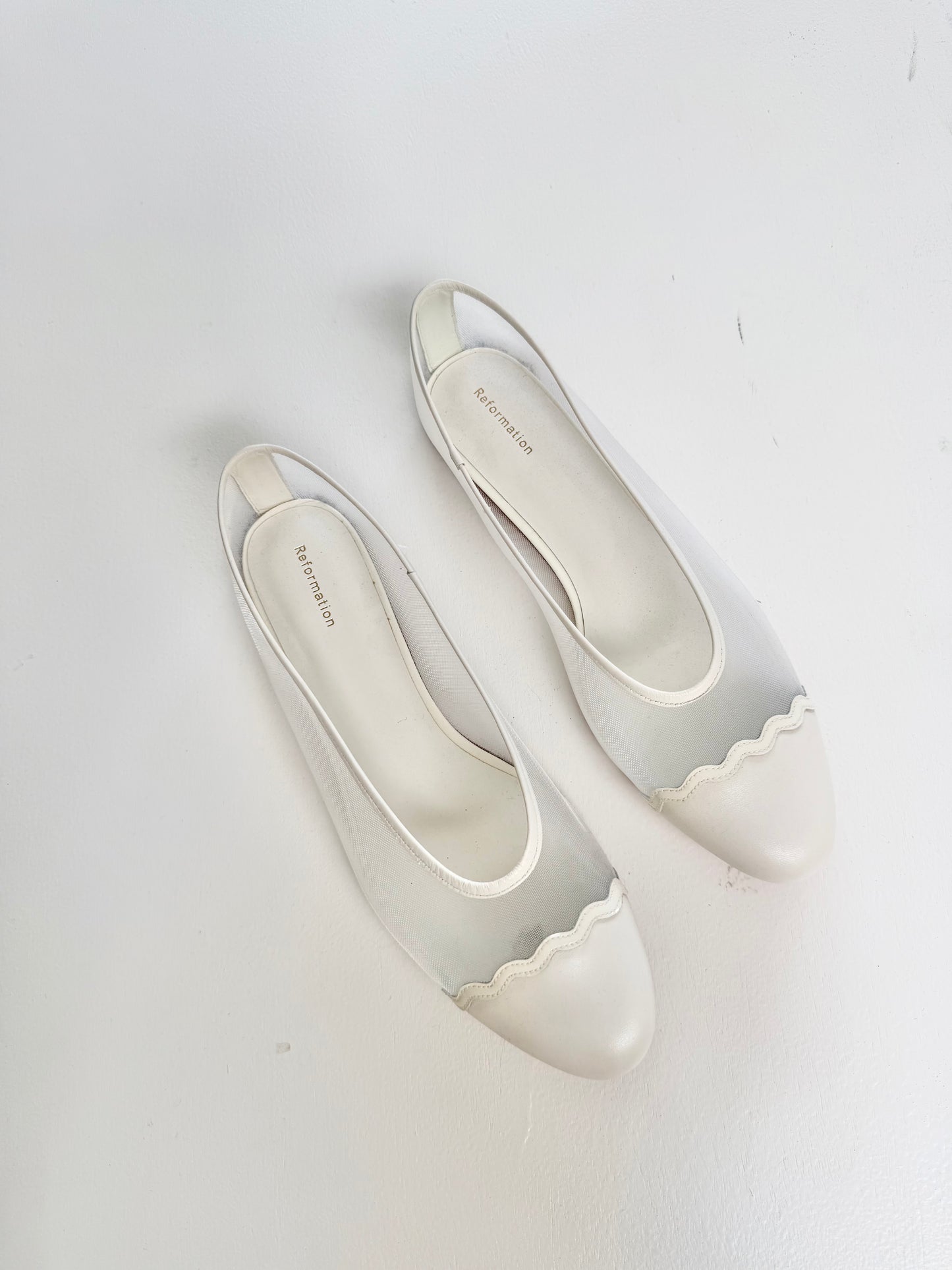 Reformation Tamara Cap Toe Flat (Sz 10)