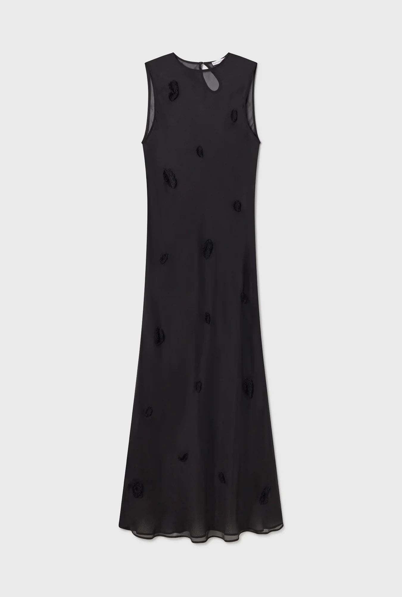 Silk Laundry Black Feather Dress (XL)