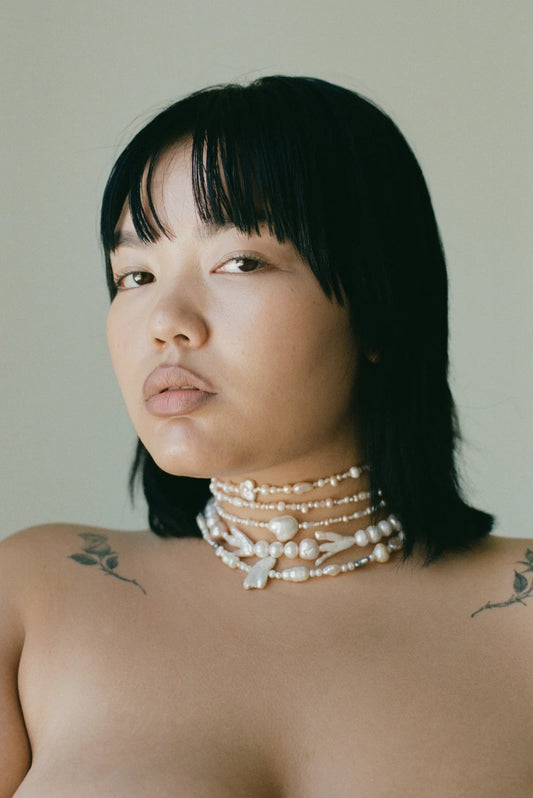 Mudd Pearl XoXo Necklace