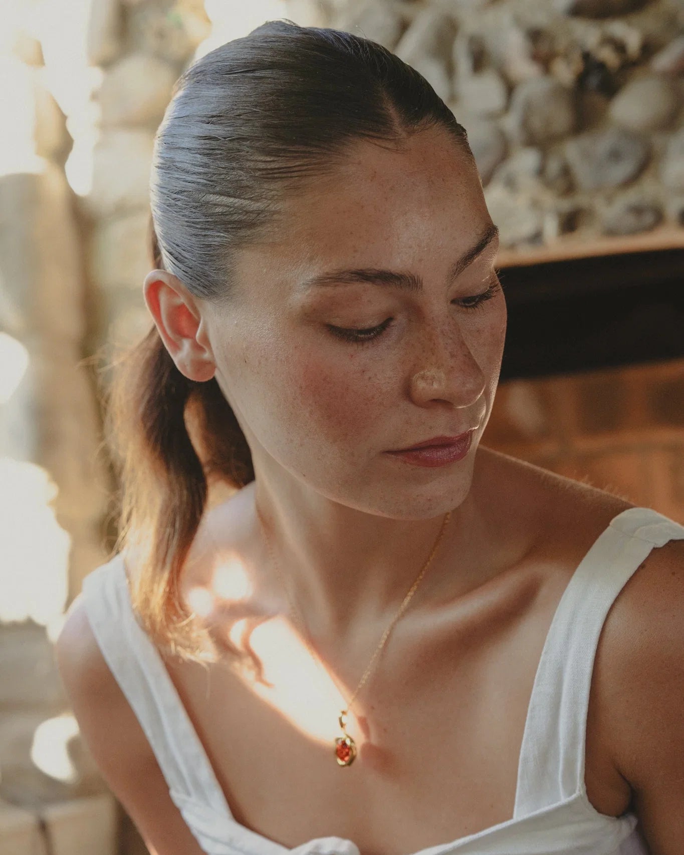 Aurelia Golden Nectar Necklace – Cognac Amber
