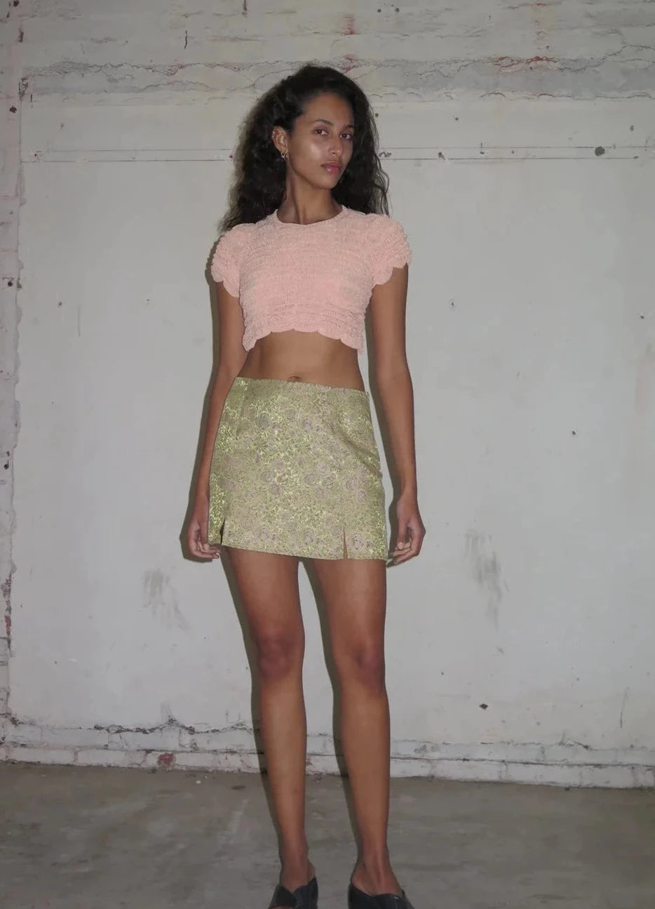 Permanent Vacation Flowering Mini Skirt
