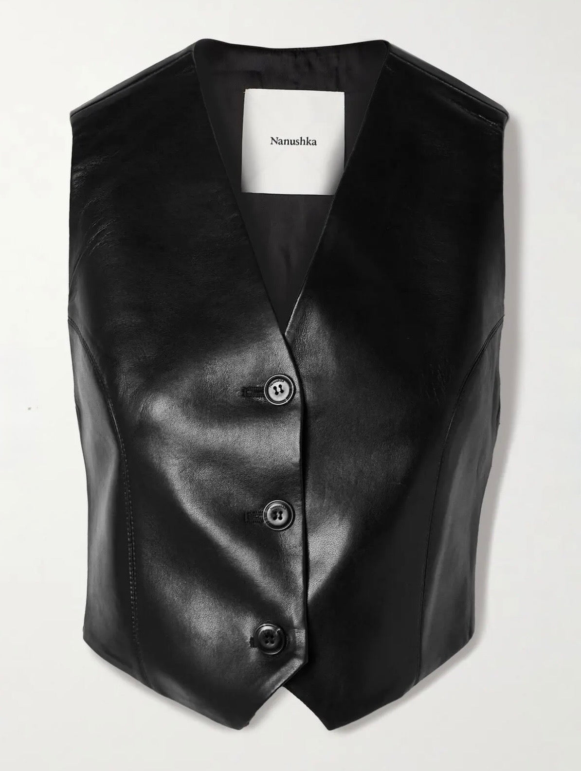 Nanushka Arnona Leather Vest (XS)