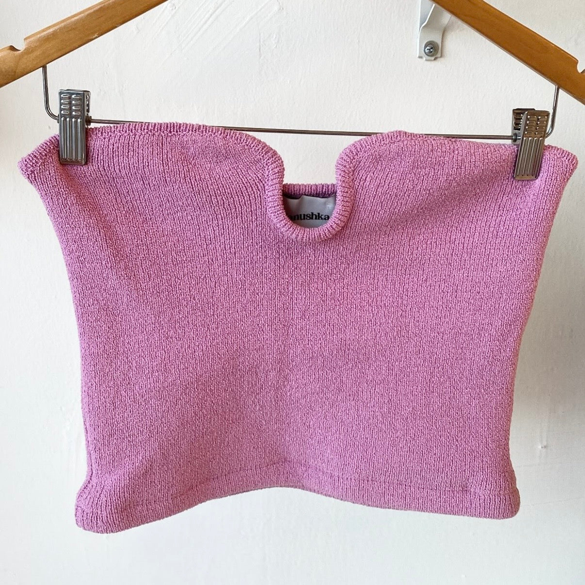 Nanushka Knit Strapless Top (S)