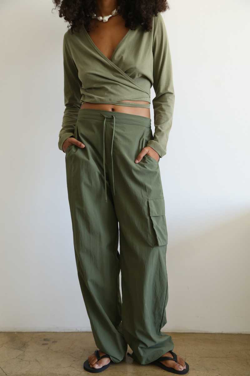 DONNI. Nylon Cargo Pants (XS)