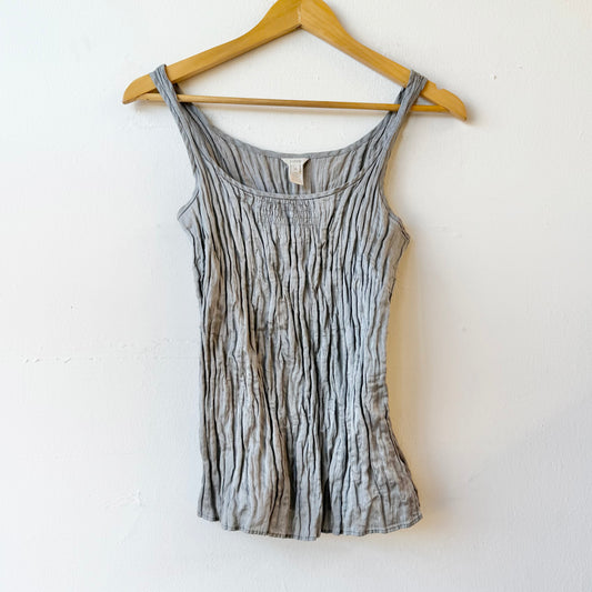 Vintage J Crew Crinkle Silk Tank (Sz 10)