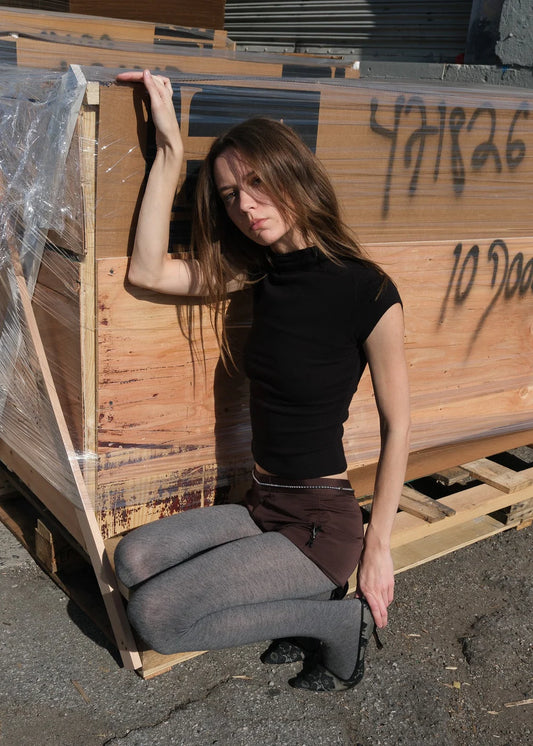 Geel Gem Cap Sleeve Tee