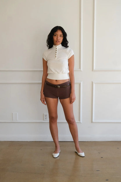 Geel Jasper Tee in White