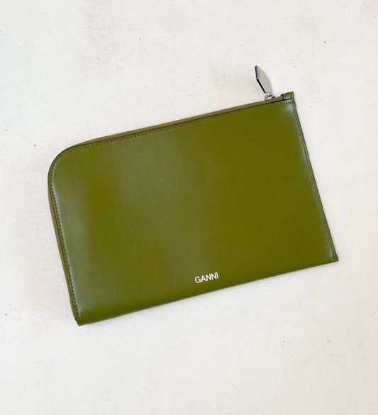 Ganni Leather Clutch