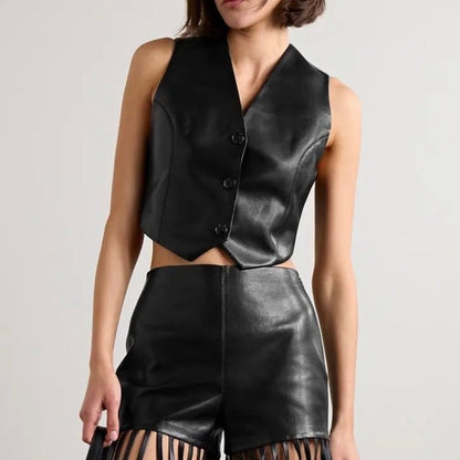 Nanushka Arnona Leather Vest (XS)
