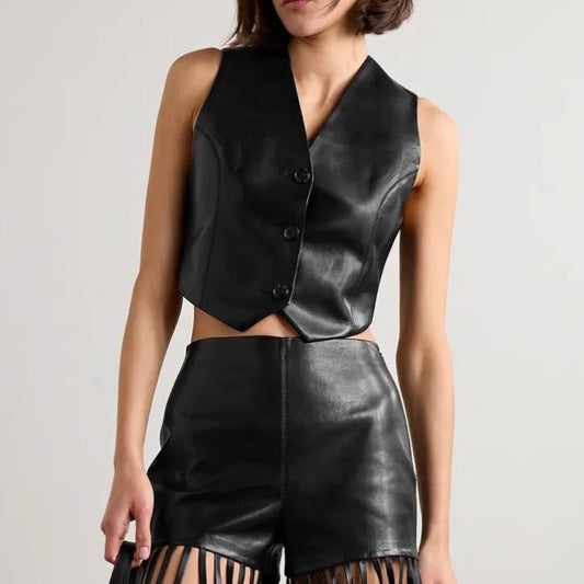 Nanushka Arnona Leather Vest (XS)