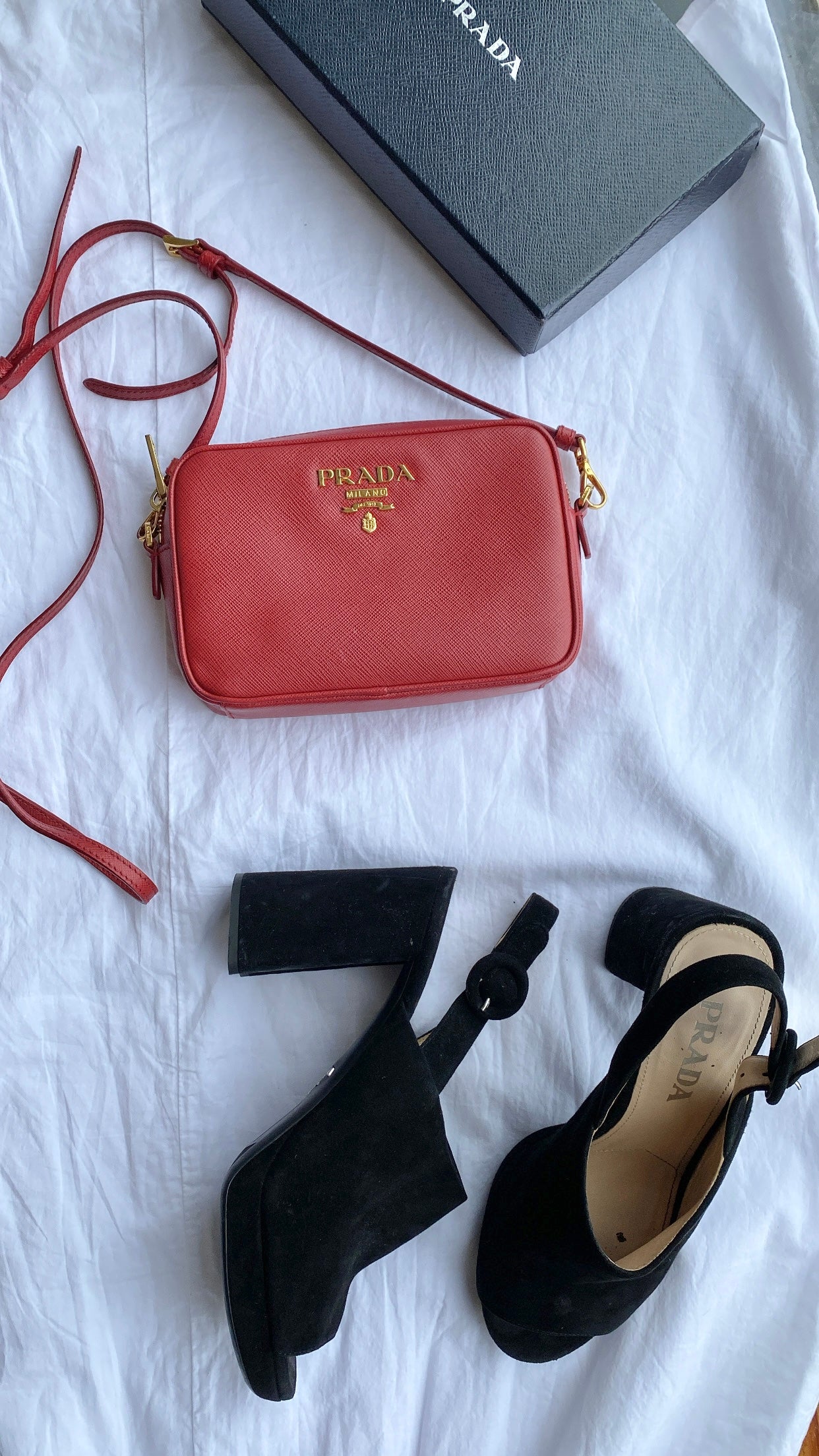 Prada Saffiano Mini Camera Bag