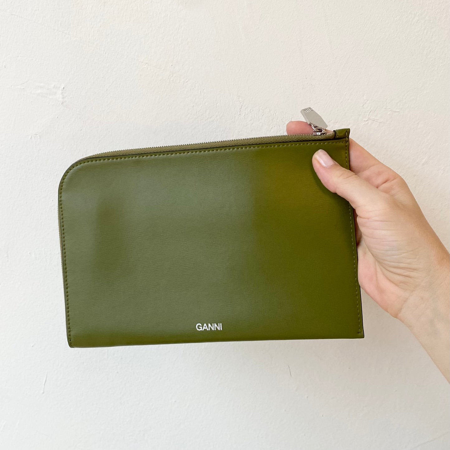 Ganni Leather Clutch