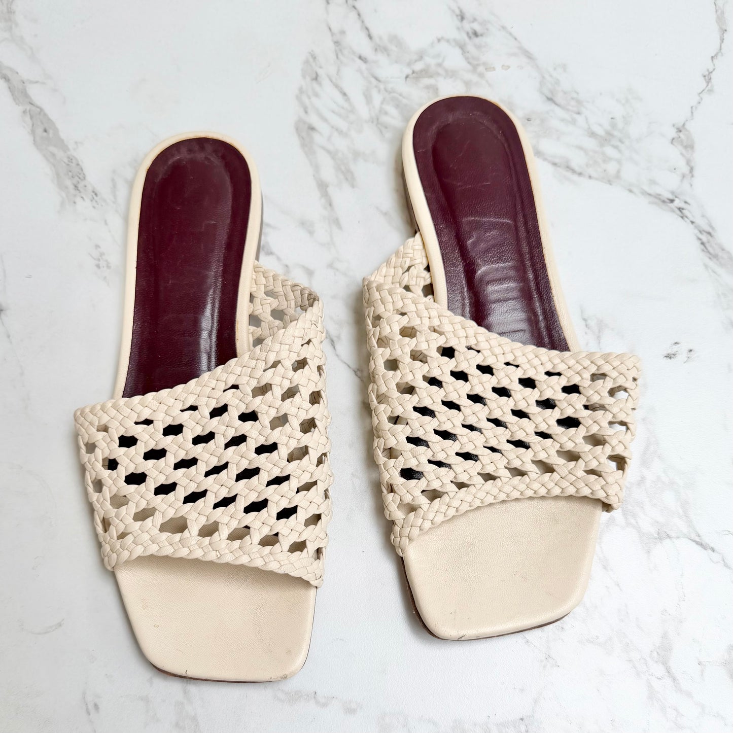 STAUD Nevil Crochet Sandals (Sz 37)
