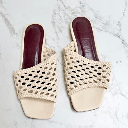 STAUD Nevil Crochet Sandals (Sz 37)