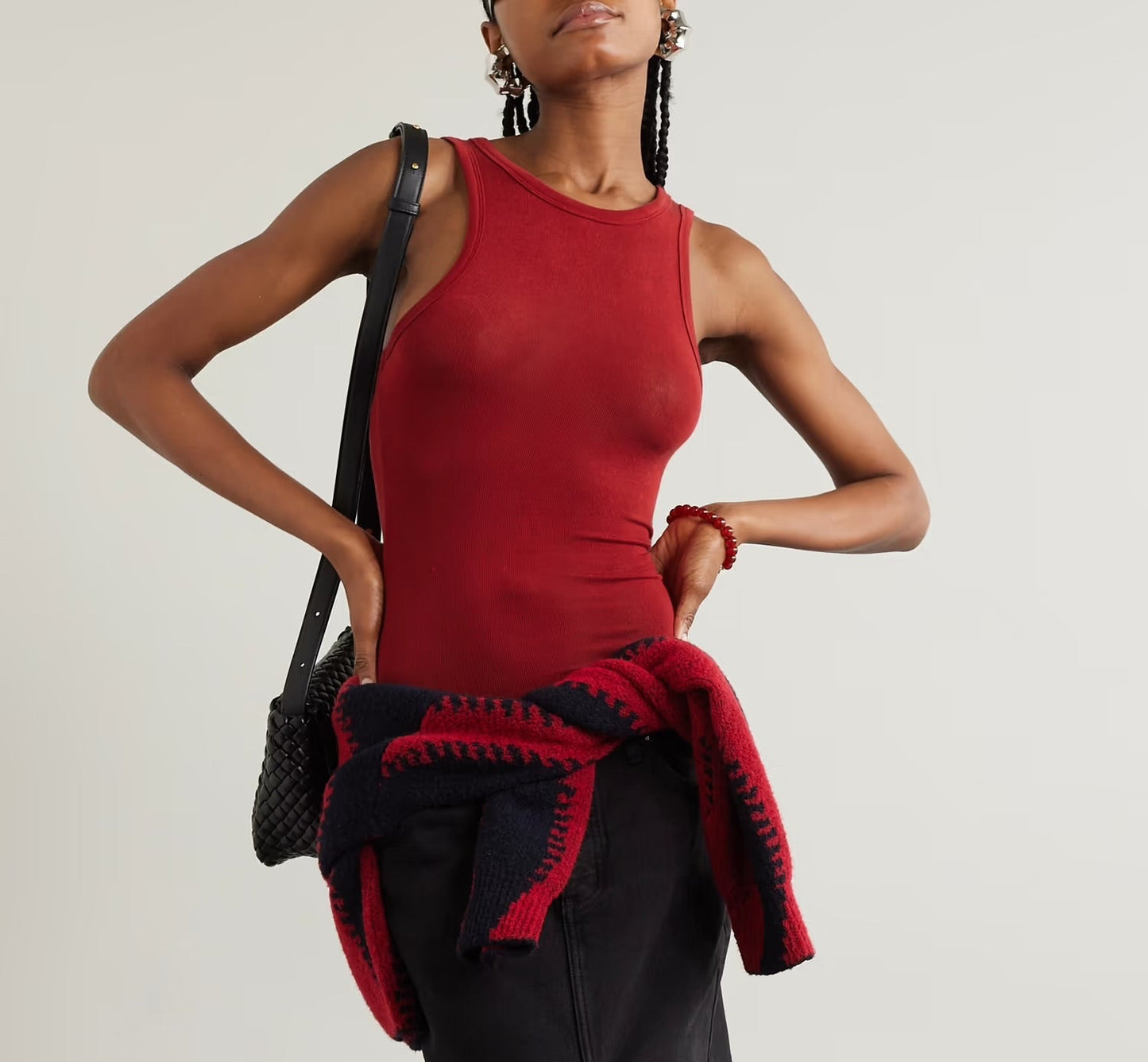 St. Agni Ribbed Tank (M)