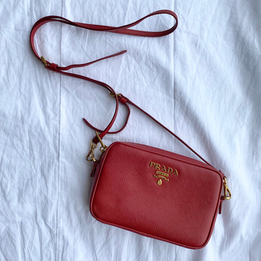 Prada Saffiano Mini Camera Bag