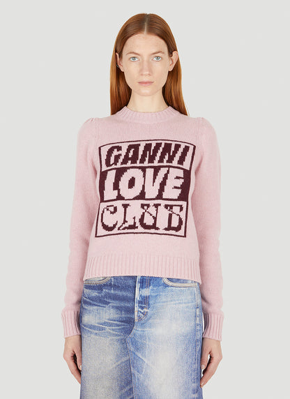 Ganni Love Club Sweater(XS)