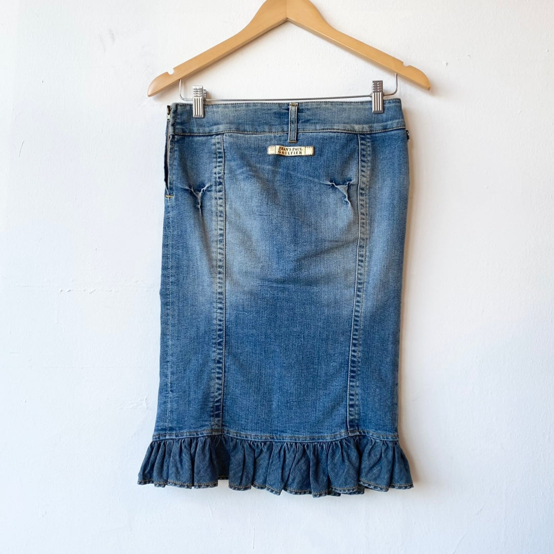 Vintage Jean Paul Gaultier Jeans Skirt