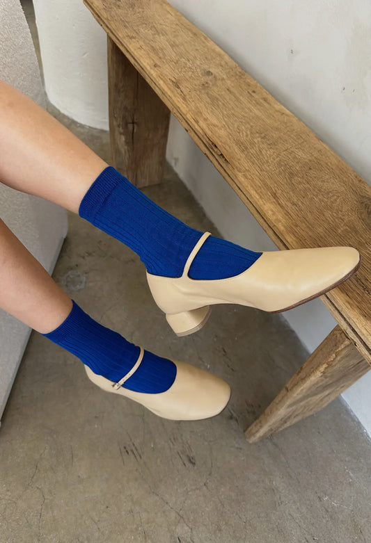 Le Bon Shoppe Her Socks in Cobalt