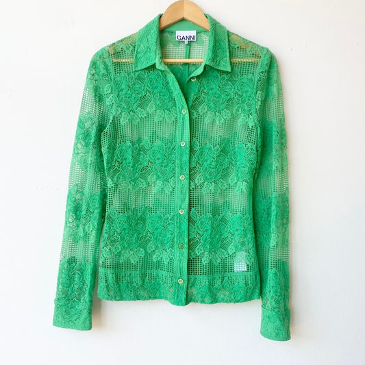 Ganni Lace Shirt (Sz 40/L)