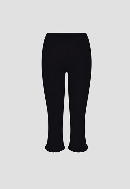 Rat Boi Ruffle Capri in Onyx