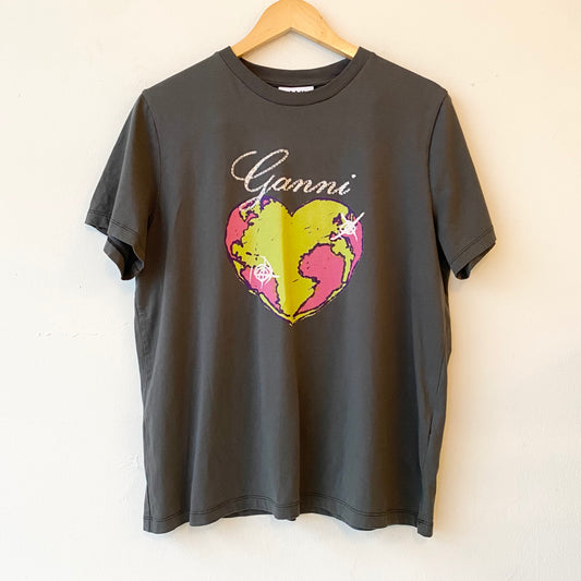 Ganni Heart Tee (L)