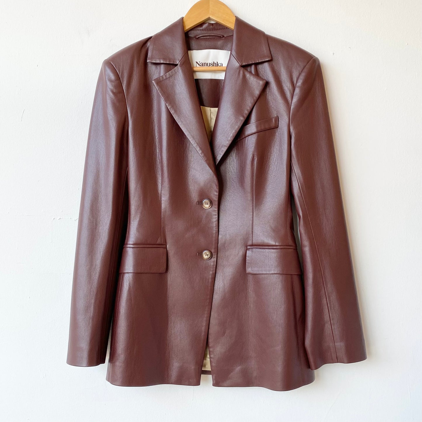 Nanushka Vegan Leather Blazer (S)