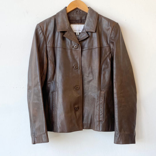 Vintage Wilsons Brown Leather Jacket (M)