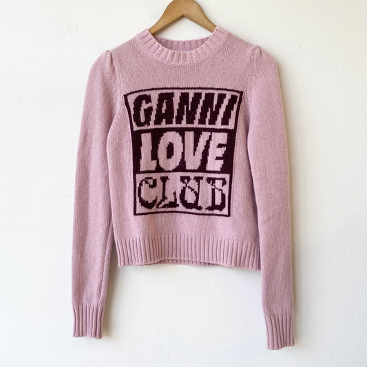 Ganni Love Club Sweater(XS)