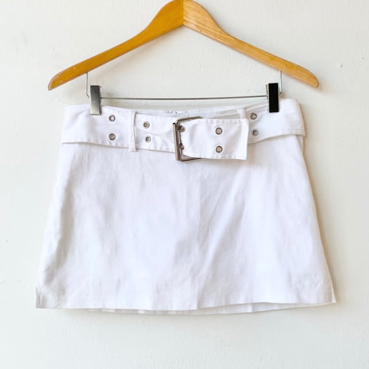 Y2K Stretch Belted Skort (Sz 7)
