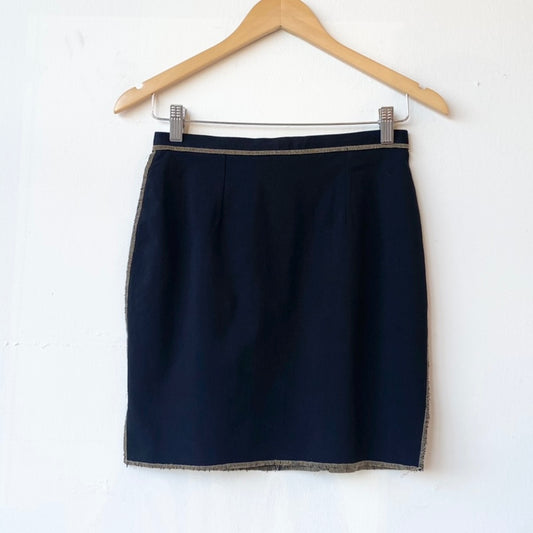 90s Contrast Stitch Mini Skirt