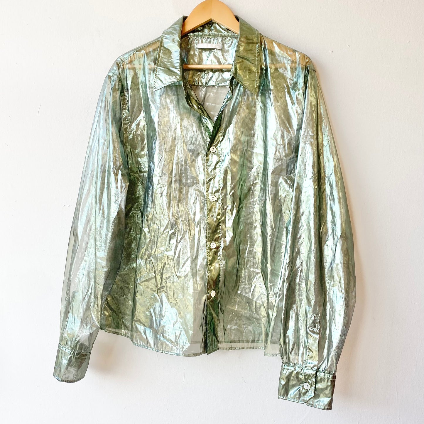 Our Legacy Lamé Gauze Company Shirt (XL)